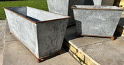 105cm XXL Large Zinc Trough Planter Trough Garden Flowers Plants