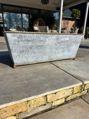 105cm XXL Large Zinc Trough Planter Trough Garden Flowers Plants