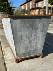 105cm XXL Large Zinc Trough Planter Trough Garden Flowers Plants