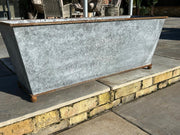 105cm XXL Large Zinc Trough Planter Trough Garden Flowers Plants