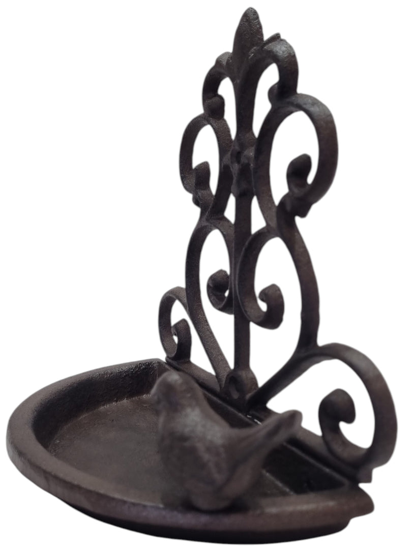 Cast Iron Wall Mounted Bird Feeder Dish Decorative Seeds Nuts Birds Gift
