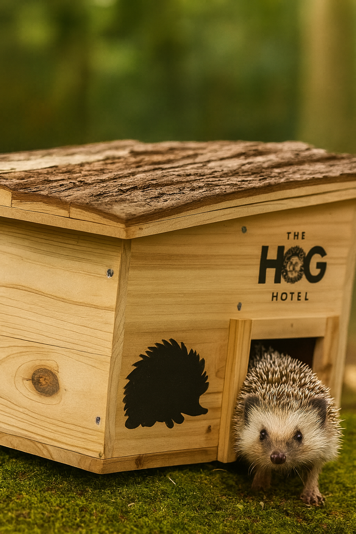 Wooden Hedgehog House Home Garden Animal Shelter