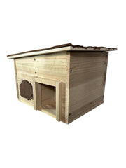 Wooden Hedgehog House Home Garden Animal Shelter