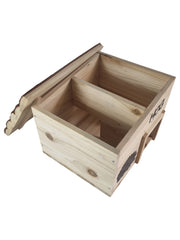 Wooden Hedgehog House Home Garden Animal Shelter
