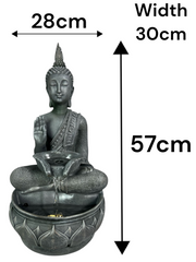 Large Buddha Water Feature With Light Garden Giftwear Outdoor Decor Decoration