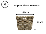 Kubu Wicker Handmade Basket Cube Storage Logs Medium