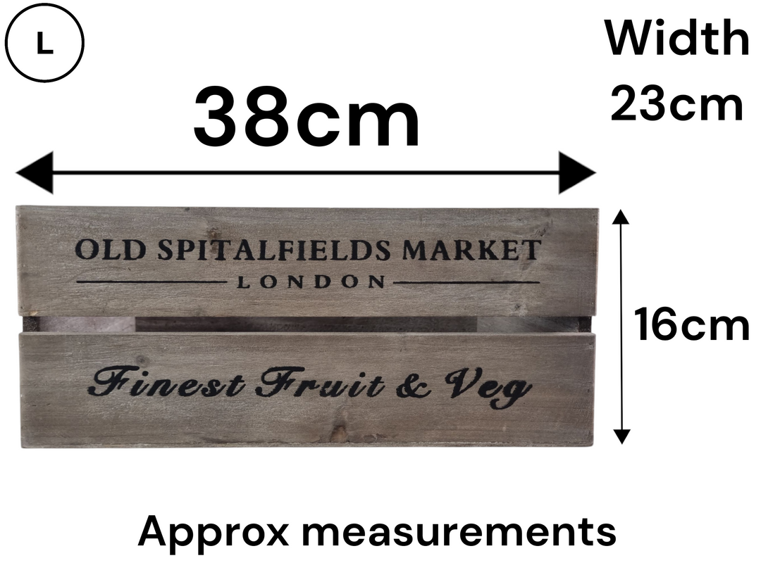 Old Spitalfields Market Wooden Rustic Handmade Storage Crates