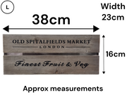 Old Spitalfields Market Wooden Rustic Handmade Storage Crates