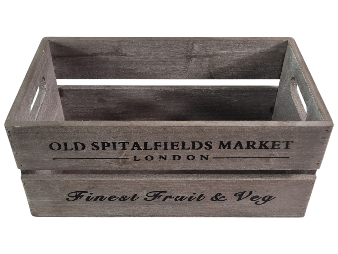 Old Spitalfields Market Wooden Rustic Handmade Storage Crates