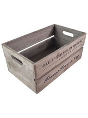 Old Spitalfields Market Wooden Rustic Handmade Storage Crates