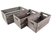 Old Spitalfields Market Wooden Rustic Handmade Storage Crates