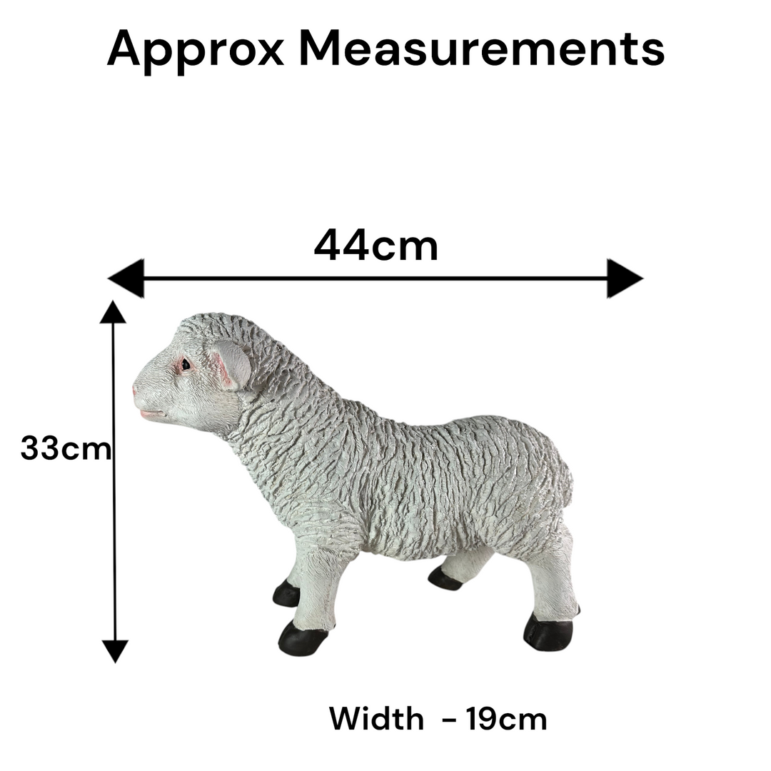 Resin Sheep Ornaments Lamb Ewe Garden Farm Figures Choice Single or Set of 2