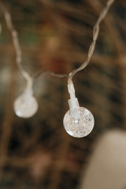 10LED Solar Bubble White String Lights Outdoor Garden Decor Decoration Eco Light