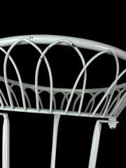 White Plant Pot Flower Stand Decorative Garden Patio Floor Standing House Decor