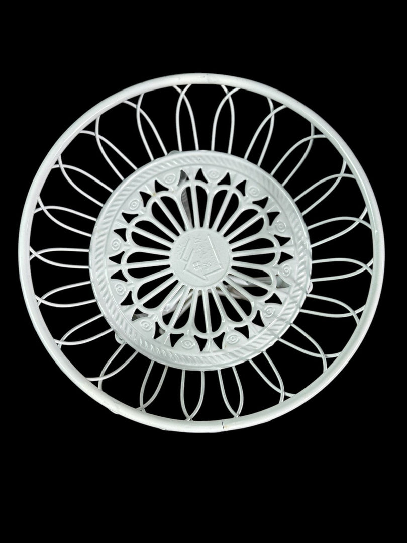 White Plant Pot Flower Stand Decorative Garden Patio Floor Standing House Decor