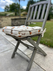 Robin Box Cushion Seat Pad Kitchen Garden Decor Single Set of 4 or 6 40cm