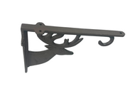 Stag Cast Iron Bracket Hanging Basket Wall Mounted Antique Garden Decor Gift