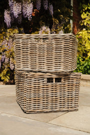 Extra Large Kubu Rectangular Storage Basket Home Tidy Toys Wicker Organiser XXL