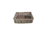 Kubu Shallow Storage Basket Home Tidy Toys Wicker Organiser Choice Of Sizes