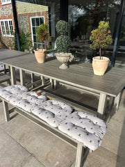 Bumblebee Beige Bee Seat Pad Set of 2 or 4 Kitchen Chair Cushion Tie On 37cm