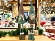 Festive Mr & Mrs Gonk Plush Standing Extendable Legs Xmas Gift Decorations Teal