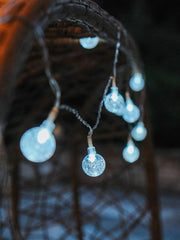 10LED Solar Bubble White String Lights Outdoor Garden Decor Decoration Eco Light