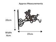 Cast Iron Fairy Bracket Hanging Basket Wall Mounted Antique Garden Decor Gift