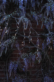 100PC Solar Curtain String Lights Outdoor Garden Decor Decoration Warm Eco Light