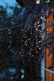 100PC Solar Curtain String Lights Outdoor Garden Decor Decoration Warm Eco Light