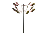 Leaf 2 Tier Spinner Garden Decor Decorative Giftwear Spinning Stake